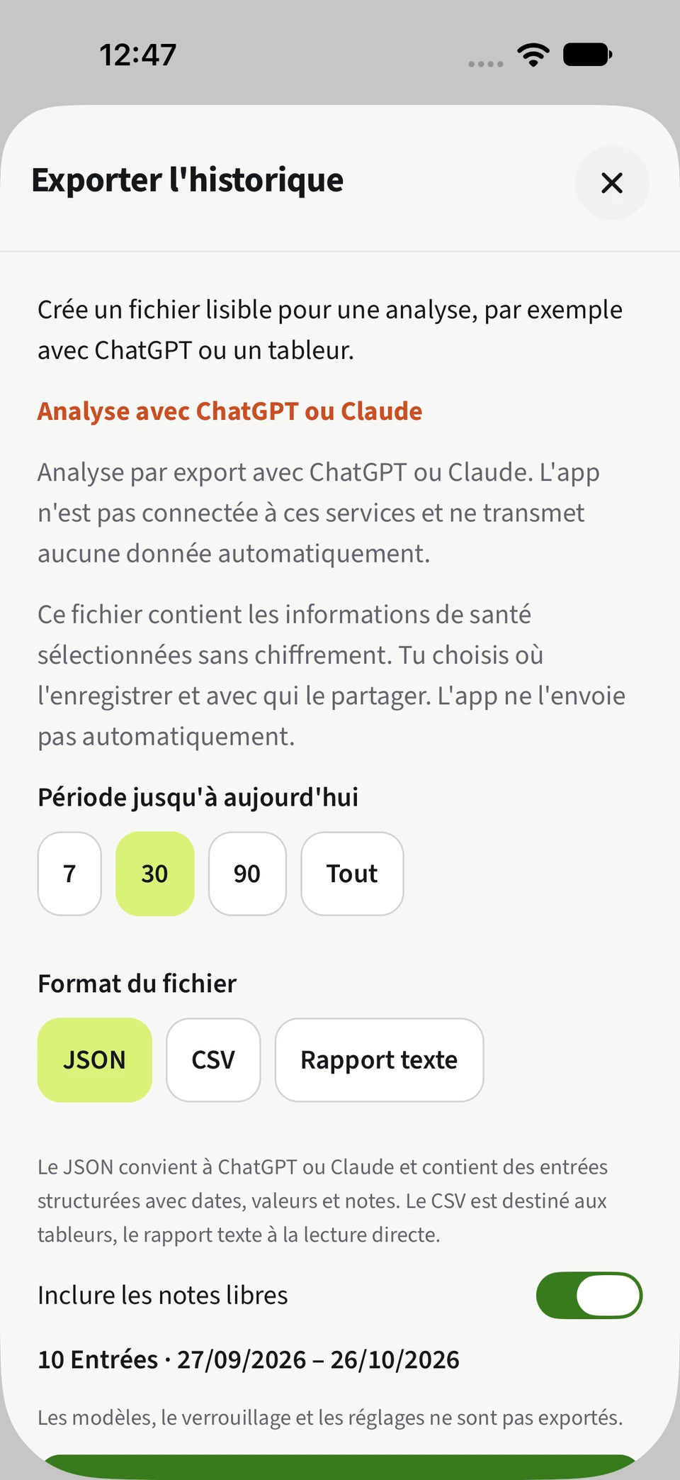 Aller plus loin avec tes données. – JSON, CSV, Notes du jour.